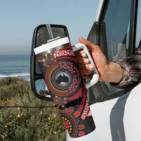Tonga and Australia Together Tumbler With Handle Ngatu Art Tribal-Aboriginal Tattoo Pattern