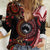 Tonga and Australia Together Women Casual Shirt Ngatu Art Tribal Aboriginal Tattoo Pattern