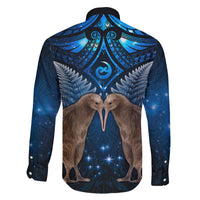 New Zealand Maori Matariki Family Matching Puletasi and Hawaiian Shirt Hongi Kiwi Bird and Silver Fern LT03 - Polynesian Pride