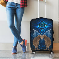 New Zealand Maori Matariki Luggage Cover Hongi Kiwi Bird and Silver Fern LT03 - Polynesian Pride