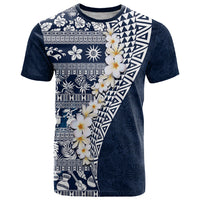 Hawaii Plumeria Tribal Vintage T Shirt Special Blue LT03 Blue - Polynesian Pride