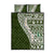Hawaii Plumeria Tribal Vintage Quilt Bed Set Special Green
