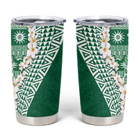 Hawaii Plumeria Tribal Vintage Tumbler Cup Special Green