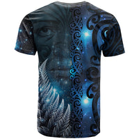 New Zealand Matariki T Shirt The Tribal Maori Face and Silver Fern