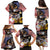 United States and American Samoa Together Family Matching Puletasi and Hawaiian Shirt Bald Eagle and Polynesian Traditional Culture with Plumeria
