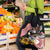 United States and American Samoa Together Grocery Bag Bald Eagle and Polynesian Traditional Culture with Plumeria