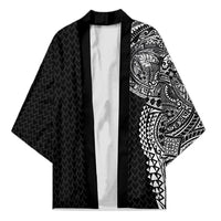 Hawaiian Traditional Tattoos Kimono Kakau Tribal Tropical Plant Motif Black Color LT03 Unisex Black - Polynesian Pride