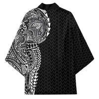 Hawaiian Traditional Tattoos Kimono Kakau Tribal Tropical Plant Motif Black Color LT03 - Polynesian Pride