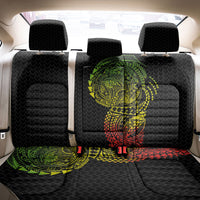 Hawaiian Traditional Tattoos Back Car Seat Cover Kakau Tribal Tropical Plant Motif Kanaka Maoli Flag Color Inspired LT03 - Polynesian Pride