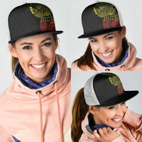 Hawaiian Traditional Tattoos Mesh Trucker Cap Kakau Tribal Tropical Plants Motif Kanaka Maoli Flag Color Inspired LT03 - Polynesian Pride