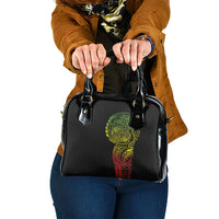 Hawaiian Traditional Tattoos Shoulder Handbag Kakau Tribal Tropical Plant Motif Kanaka Maoli Flag Color Inspired LT03 One Size Multicolor - Polynesian Pride