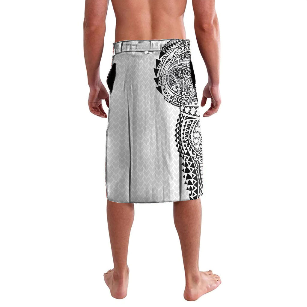 Hawaiian Traditional Tattoos Lavalava Kakau Tribal Tropical Plant Motif White Color