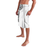 Hawaiian Traditional Tattoos Lavalava Kakau Tribal Tropical Plant Motif White Color