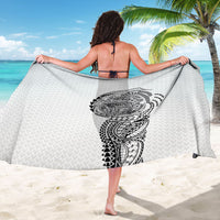 Hawaiian Traditional Tattoos Sarong Kakau Tribal Tropical Plant Motif White Color