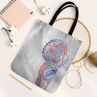 Hawaiian Traditional Tattoos Tote Bag Kakau Tribal Tropical Plant Motif Hawaii Flag Color Inspired LT03 Black Strap One Size Multicolor - Polynesian Pride