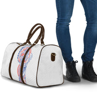 Hawaiian Traditional Tattoos Travel Bag Kakau Tribal Tropical Plant Motif Hawaii Flag Color Inspired LT03 - Polynesian Pride
