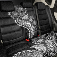 Hawaiian Kakau Tribal Sea Animals Tattoos Back Car Seat Cover Black Color