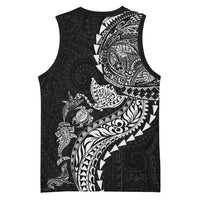 Hawaiian Kakau Tribal Sea Animals Tattoos Basketball Jersey Black Color