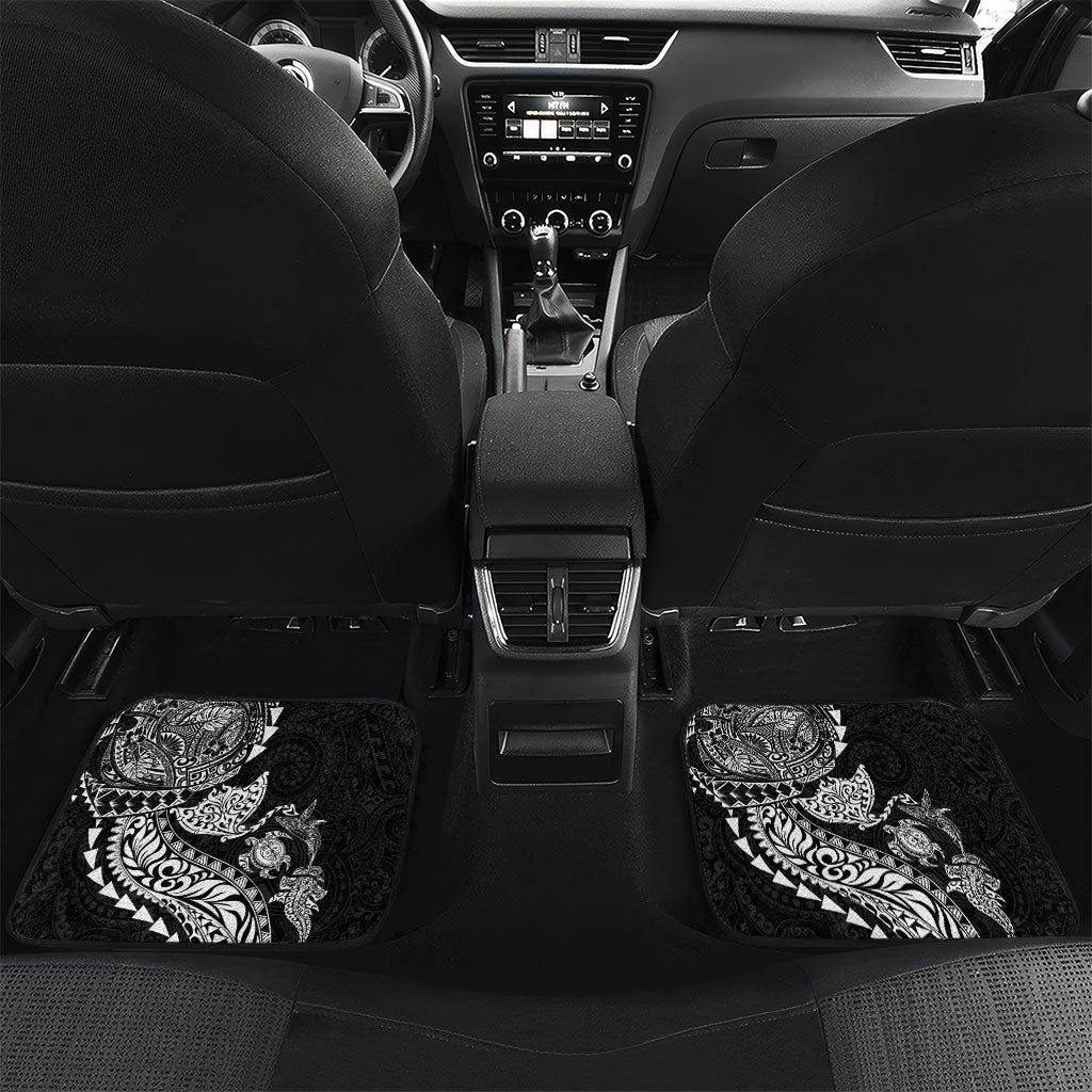 Hawaiian Kakau Tribal Sea Animals Tattoos Car Mats Black Color