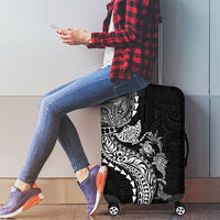 Hawaiian Kakau Tribal Sea Animals Tattoos Luggage Cover Black Color