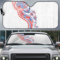 Hawaiian Kakau Tribal Sea Animals Tattoos Auto Sun Shade Hawaii Flag Color Inspired