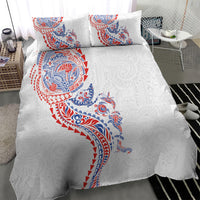 Hawaiian Kakau Tribal Sea Animals Tattoos Bedding Set Hawaii Flag Color Inspired