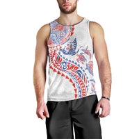 Hawaiian Kakau Tribal Sea Animals Tattoos Men Tank Top Hawaii Flag Color Inspired