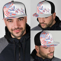 Hawaiian Kakau Tribal Sea Animals Tattoos Mesh Trucker Cap Hawaii Flag Color Inspired