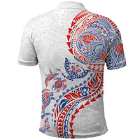 Hawaiian Kakau Tribal Sea Animals Tattoos Polo Shirt Hawaii Flag Color Inspired