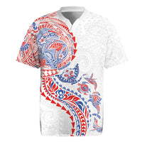 Hawaiian Kakau Tribal Sea Animals Tattoos Rugby Jersey Hawaii Flag Color Inspired