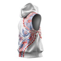 Hawaiian Kakau Tribal Sea Animals Tattoos Sleeveless Hoodie Hawaii Flag Color Inspired LT03 - Polynesian Pride