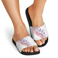 Hawaiian Kakau Tribal Sea Animals Tattoos Slide Sandals Hawaii Flag Color Inspired