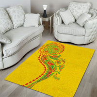 Hawaiian Kakau Tribal Sea Animals Tattoos Area Rug Kanaka Maoli Flag Color Inspired LT03 - Polynesian Pride