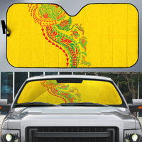 Hawaiian Kakau Tribal Sea Animals Tattoos Auto Sun Shade Kanaka Maoli Flag Color Inspired LT03 Multicolor - Polynesian Pride