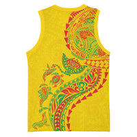 Hawaiian Kakau Tribal Sea Animals Tattoos Basketball Jersey Kanaka Maoli Flag Color Inspired LT03 - Polynesian Pride