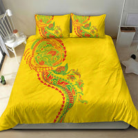 Hawaiian Kakau Tribal Sea Animals Tattoos Bedding Set Kanaka Maoli Flag Color Inspired