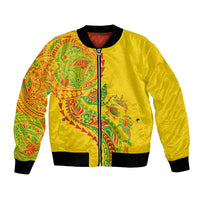 Hawaiian Kakau Tribal Sea Animals Tattoos Bomber Jacket Kanaka Maoli Flag Color Inspired