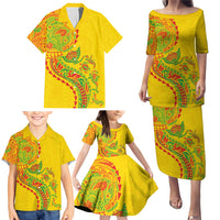 Hawaiian Kakau Tribal Sea Animals Tattoos Family Matching Puletasi and Hawaiian Shirt Kanaka Maoli Flag Color Inspired LT03 - Polynesian Pride