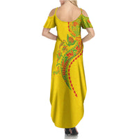 Hawaiian Kakau Tribal Sea Animals Tattoos Family Matching Summer Maxi Dress and Hawaiian Shirt Kanaka Maoli Flag Color Inspired LT03 - Polynesian Pride