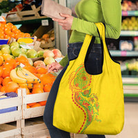 Hawaiian Kakau Tribal Sea Animals Tattoos Grocery Bag Kanaka Maoli Flag Color Inspired LT03 - Polynesian Pride