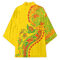 Hawaiian Kakau Tribal Sea Animals Tattoos Kimono Kanaka Maoli Flag Color Inspired LT03 - Polynesian Pride