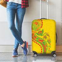 Hawaiian Kakau Tribal Sea Animals Tattoos Luggage Cover Kanaka Maoli Flag Color Inspired LT03 - Polynesian Pride