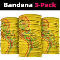 Hawaiian Kakau Tribal Sea Animals Tattoos Neck Gaiter Kanaka Maoli Flag Color Inspired LT03 package One Size: 25*50cm Multicolor - Polynesian Pride