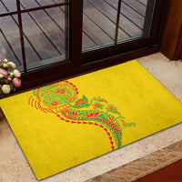 Hawaiian Kakau Tribal Sea Animals Tattoos Rubber Doormat Kanaka Maoli Flag Color Inspired LT03 - Polynesian Pride