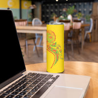 Hawaiian Kakau Tribal Sea Animals Tattoos Skinny Tumbler Kanaka Maoli Flag Color Inspired LT03 - Polynesian Pride