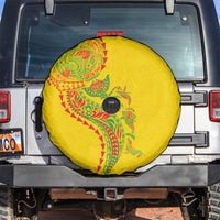 Hawaiian Kakau Tribal Sea Animals Tattoos Spare Tire Cover Kanaka Maoli Flag Color Inspired LT03 Multicolor - Polynesian Pride