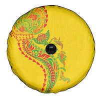 Hawaiian Kakau Tribal Sea Animals Tattoos Spare Tire Cover Kanaka Maoli Flag Color Inspired LT03 - Polynesian Pride