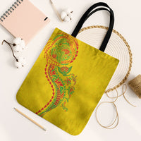 Hawaiian Kakau Tribal Sea Animals Tattoos Tote Bag Kanaka Maoli Flag Color Inspired LT03 Black Strap One Size Multicolor - Polynesian Pride