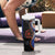 Fiji and Australia Together Tumbler With Handle Kangaroo Aboriginal with Tribal Tapa Hibiscus Half Style - Polynesian Pride