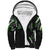 Traditional Art Hawaiian Kakau Tattoos Sherpa Hoodie Green Color - Polynesian Pride